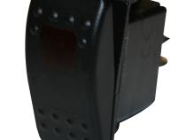 Rocker Switch - Momentary On/Off Lighted Red 3-Pin Bulldog Winch